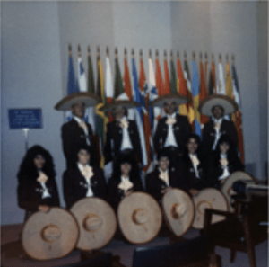 Los Changuitos Feos in Washington DC at US Hispanic Chamber of Commerce event - 1988