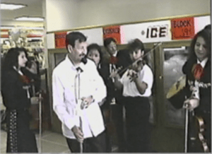 Los Changuitos Feos at grand opening of Smiths live on radio KQTL with Ernesto Portillo - Feb 29, 1992