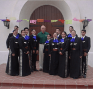 Los Changuitos Feos with Mayor Bob Walkup at St. John's Parish Fiesta - June 2003