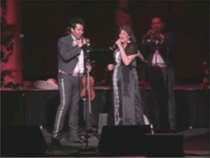 Los Changuitos Feos Alumni Mario Trujillo & Olga Flores perform at 40th Reunion - Oct 14, 2004